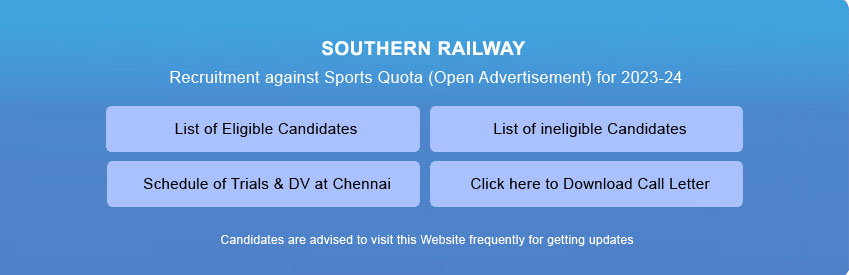 Recruitment against Sports Quota (Open Advertisement) for 2023-24